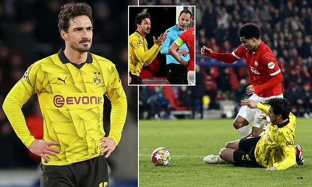 胡梅尔斯被判点球，违背足球运动的初衷的判罚